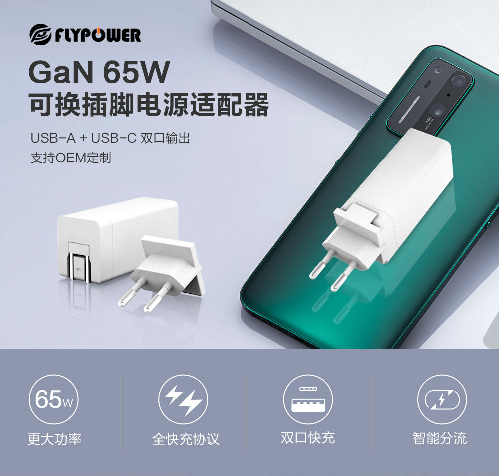 65W氮化鎵充電器